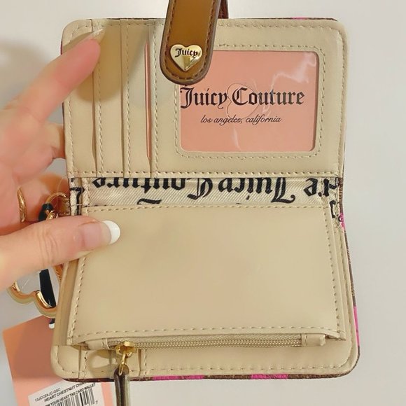 Juicy Couture Follow Your Heart Tab Card Bag Keychain or Backpack Wallet NWT - Picture 6 of 8